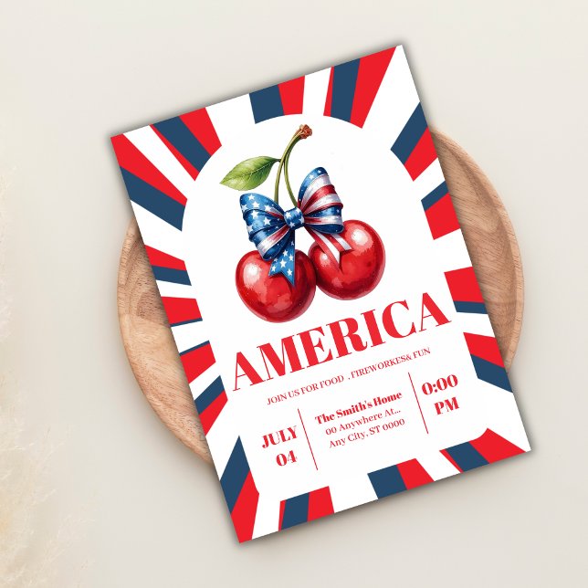 4th of July Fireworks Independence Day Party Invitation (Creator Uploaded)