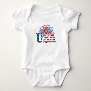 4th of July Fireworks, Independence Day, Patriotc Baby Bodysuit