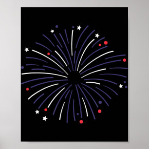 4th Of July Fireworks Memorial Day  Poster