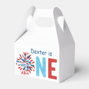 4th of July First Birthday Favor Box