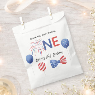 4th of July First Birthday Party Favour Bag