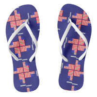 4th of july FLAG pattern  Flip Flops