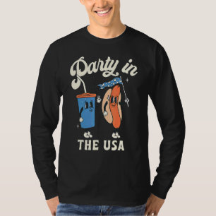4th Of July  For Hotdog  Party In The Usa T-Shirt