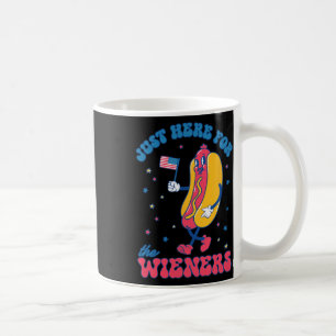 4th Of July For Men Funny Just Here For The Weiner Coffee Mug
