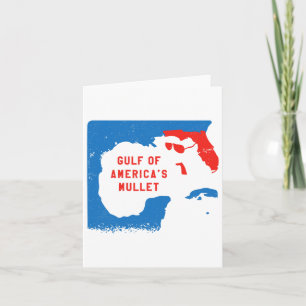 4th Of July Funny Gulf Of America's Mullet  Card