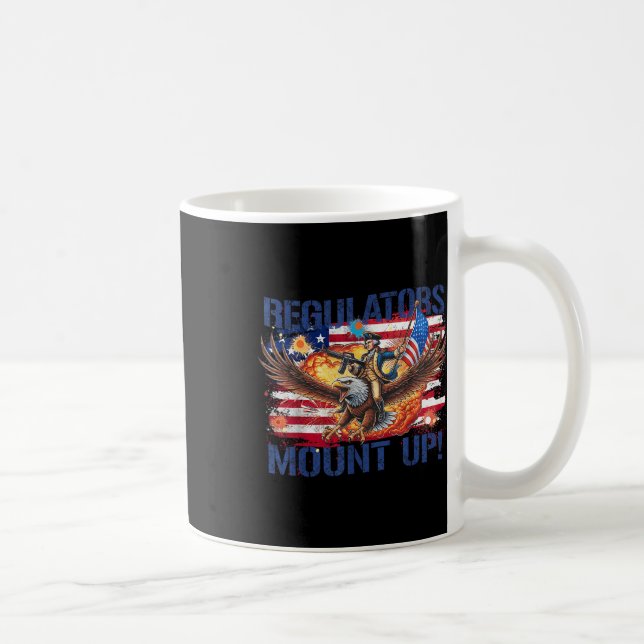 4th Of July Funny Independence Regulators Patrioti Coffee Mug (Right)
