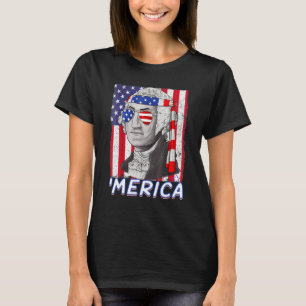 4th Of July George Washington Patriotic Merica Fla T-Shirt