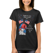 4th of July Gnome with USA Flag T-Shirt