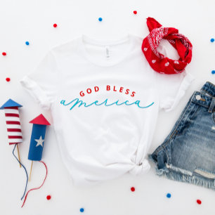 4th of July God Bless America Patriotic T-Shirt