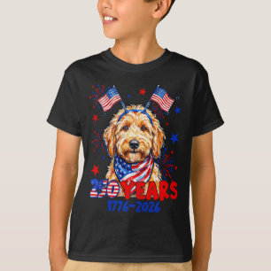 4th of july goldendoodle meme 250 years 1776-2026 T-Shirt