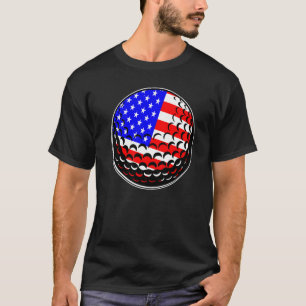 4th Of July Golf American Flag Golfer Usa Pride Sp T-Shirt