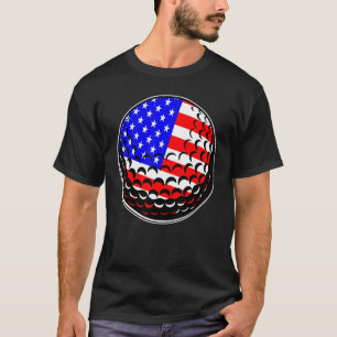 4th Of July Golf American Flag Golfer Usa Pride Sp T-Shirt