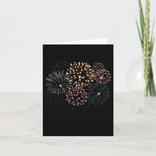 4th Of July Grand Finale Firework Show Red White B Card