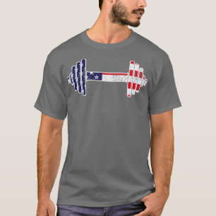 4th Of July GYM Graphic Patriotic USA American Fla T-Shirt