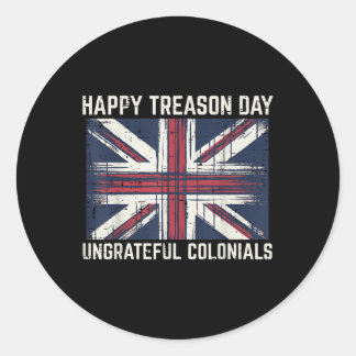 4th Of July Happy Teason Day Funny American Men Wo Classic Round Sticker