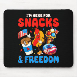 4th of july here for snacks and freedom mouse pad