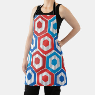 4th of July Hexagons  Apron