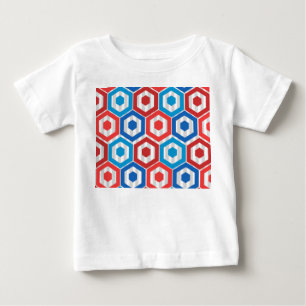 4th of July Hexagons Baby T-Shirt