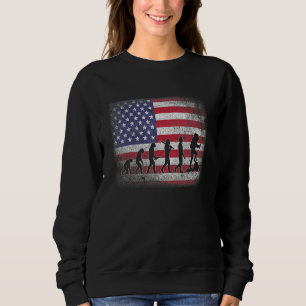 4th Of July Hiking Evolution For Hikers Sweatshirt