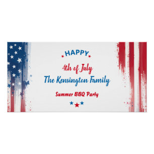 4th of July Holiday Family BBQ Party Poster