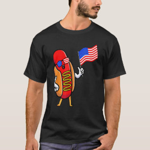 4th of July Hot Dog Hotdog 4th of July Boys Men W T-Shirt