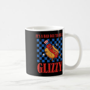 4th Of July Hotdog Bad Day To Be Glizzy Funny Men Coffee Mug