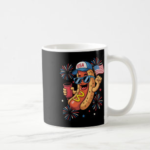 4th Of July Hotdog Funny Fourth Of July Patriotic Coffee Mug