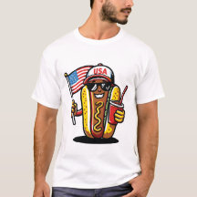 4th of July Hotdog Funny