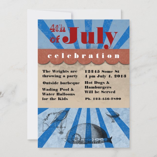 4th of July Independce Day Barbeque (Front)