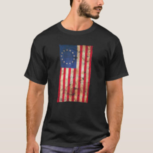 4th of July Independence Betsy Ross 1776 USA Flag T-Shirt