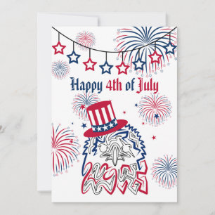 4th of July Independence Day American Eagle Holiday Card