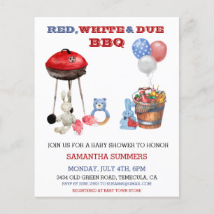 4th of July Independence Day Baby Shower 