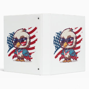 4th of july independence day bird american eagles binder