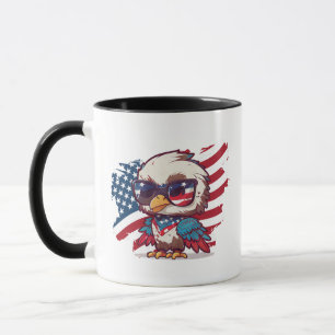 4th of july independence day bird american eagles  mug