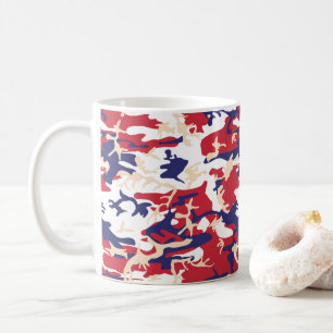 4th of July, Independence day, Camouflage Beige Coffee Mug