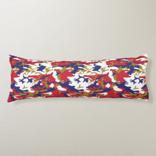 4th of July, Independence day, Camouflage Gold Body Pillow
