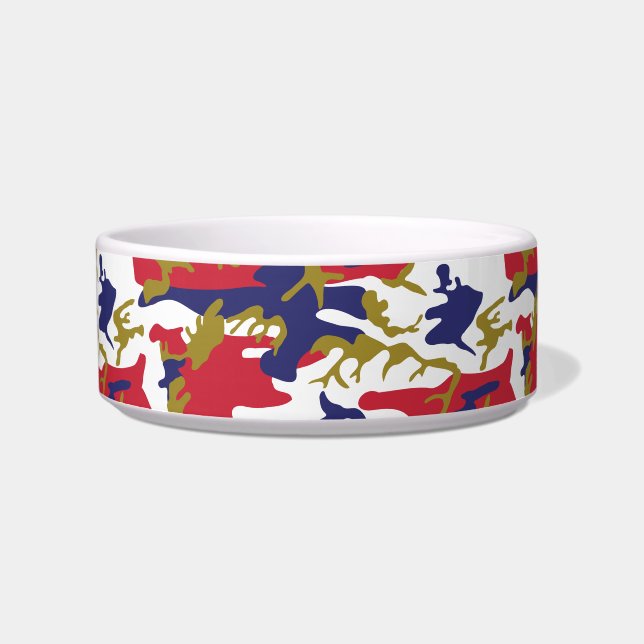 4th of July, Independence day, Camouflage Gold Bowl (Front)