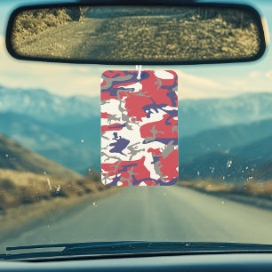 4th of July, Independence day, Camouflage Grey Air Freshener