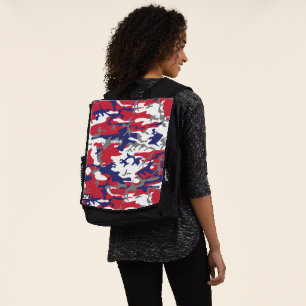 4th of July, Independence day, Camouflage Grey Backpack