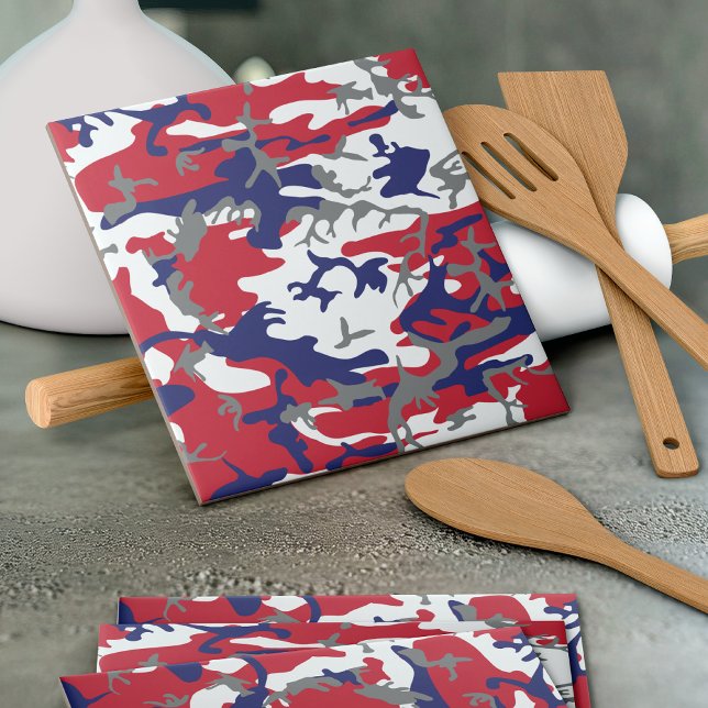 4th of July, Independence day, Camouflage Grey Tile (Creator Uploaded)