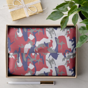 4th of July, Independence day, Camouflage Grey Tissue Paper