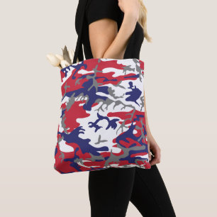 4th of July, Independence day, Camouflage Grey Tote Bag