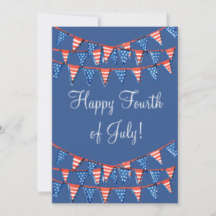 4th of July - Independence Day - Flag Holiday Card