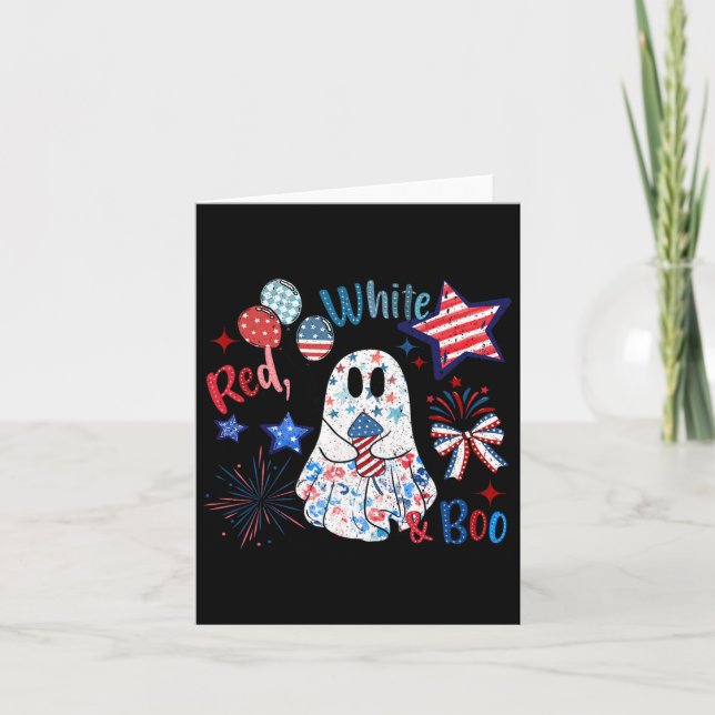 4th Of July Independence Day Funny Patriotic Spook Card (Front)