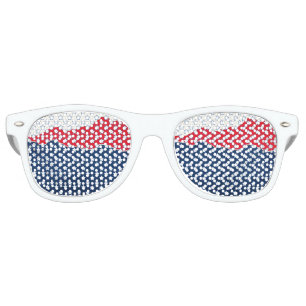 4th of July Independence day monogram Retro Sunglasses