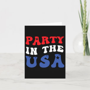 4th Of July Independence Day Party In The Usa Card