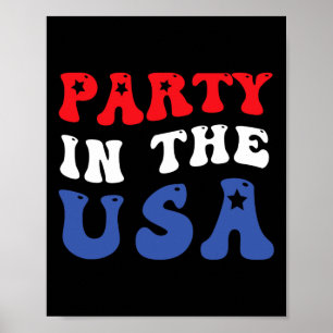 4th Of July Independence Day Party In The Usa  Poster