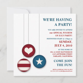 4th of July Independence Day | Party Invitations