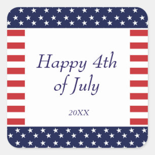 4th of July Independence Day Party Sticker