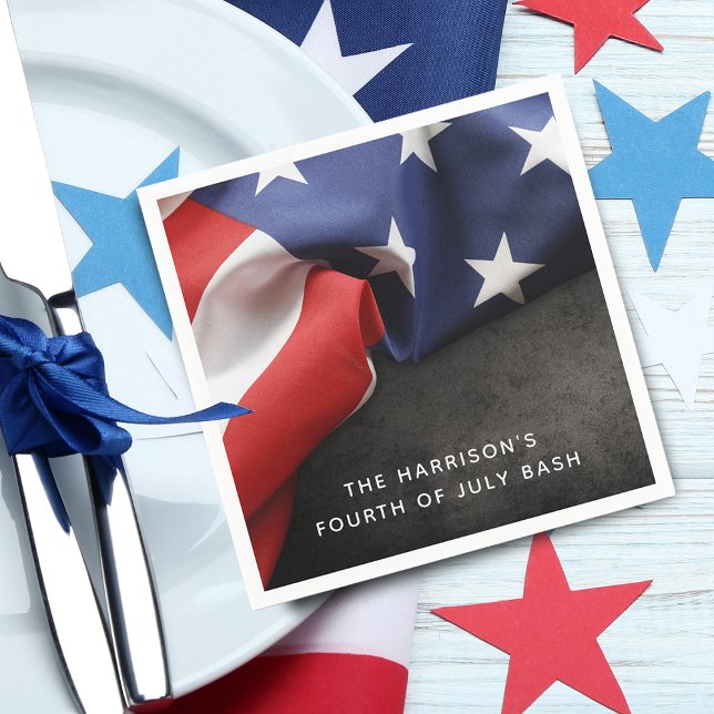 4th Of July Independence Day Patriotic Flag Napkin (4th Of July Independence Day Patriotic Flag Napkins)